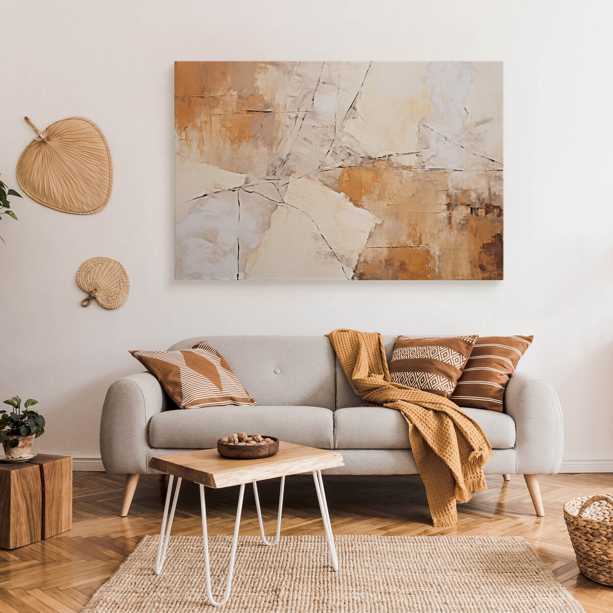 Obraz Ścienny Do Sypialni Salonu Abstrakcja Nowoczesny Wzór Beton 120x80cm