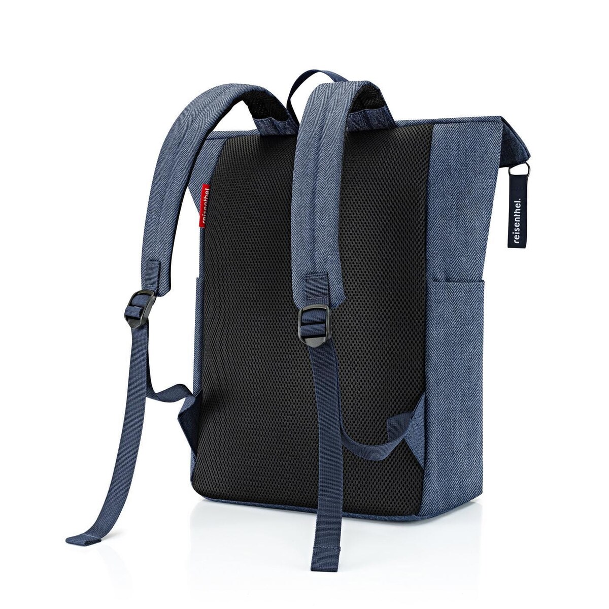 Plecak ROLLTOP BACKPACK, herringbone dark blue