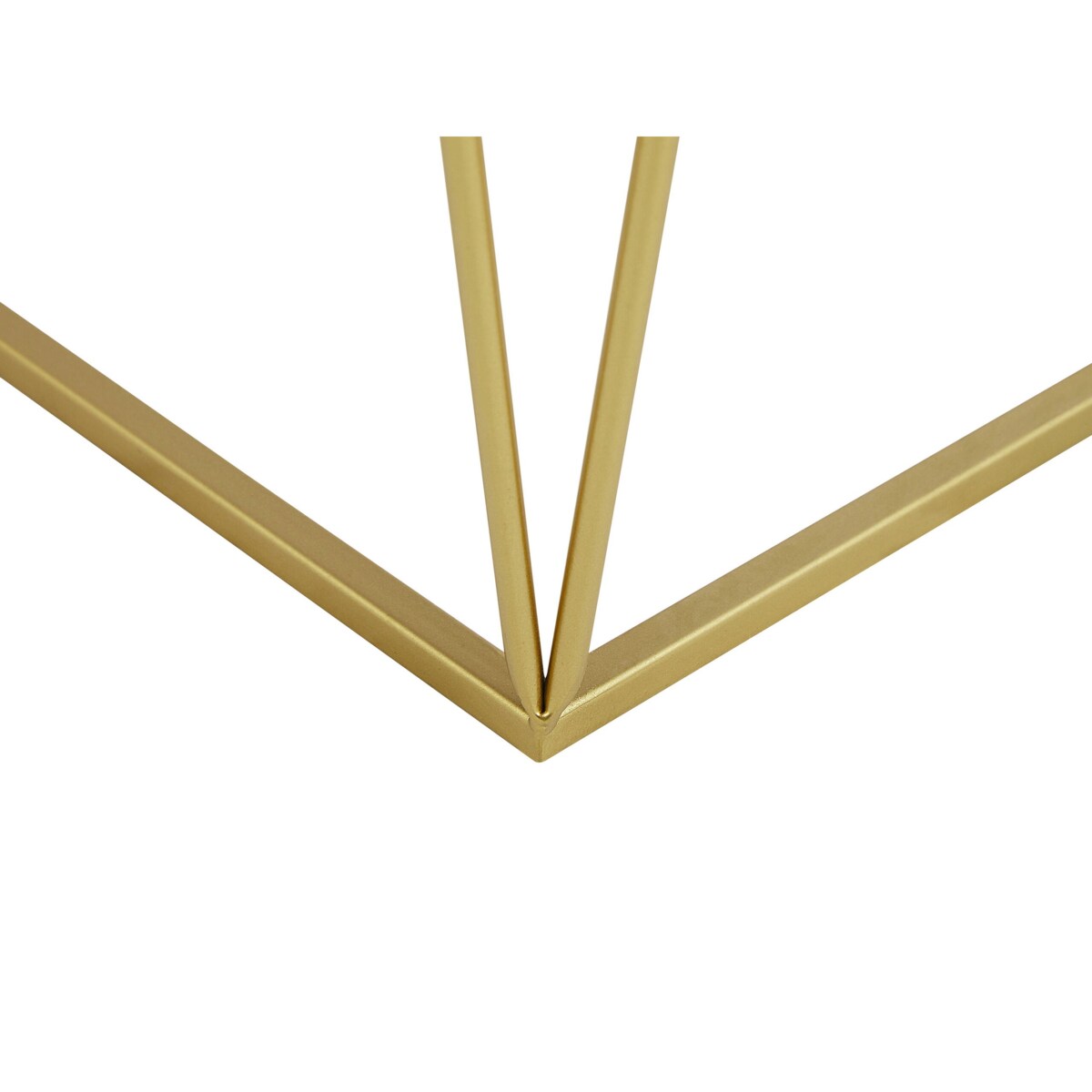 Zestaw 2 stolików pomocniczych SIERRA Szkło Złoty