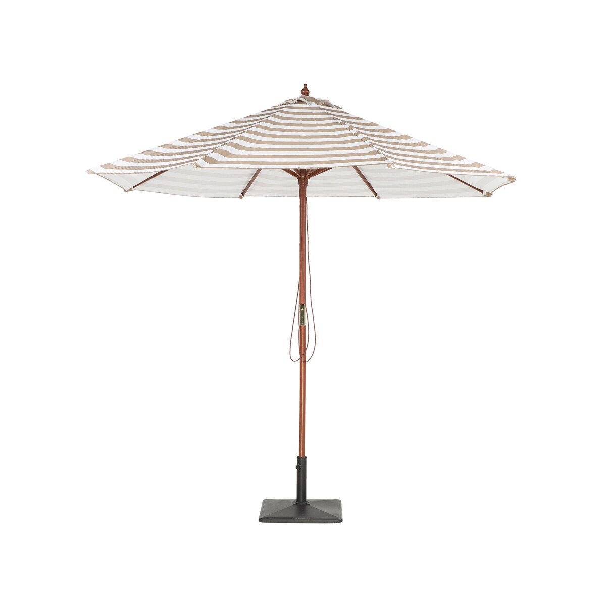 Parasol ogrodowy ⌀ 260 cm beżowo-biały FERENTILLO