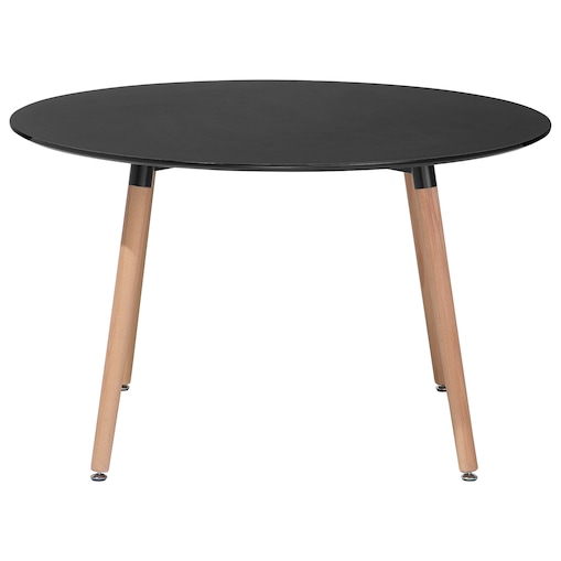 Stół do jadalni BOVIO Czarny 120 cm 120 cm