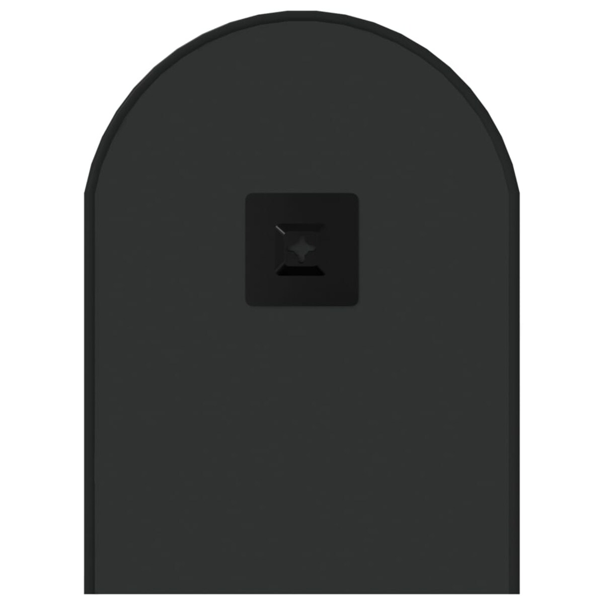 vidaXL Lustro ścienne, czarne, 60x25 cm, owalne