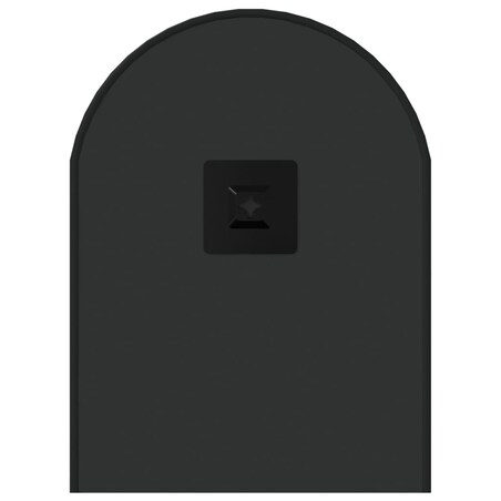 vidaXL Lustro ścienne, czarne, 60x25 cm, owalne