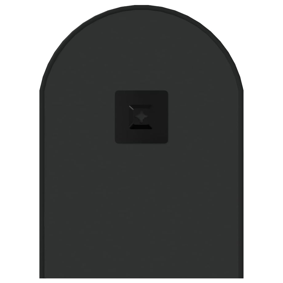 vidaXL Lustro ścienne, czarne, 60x25 cm, owalne