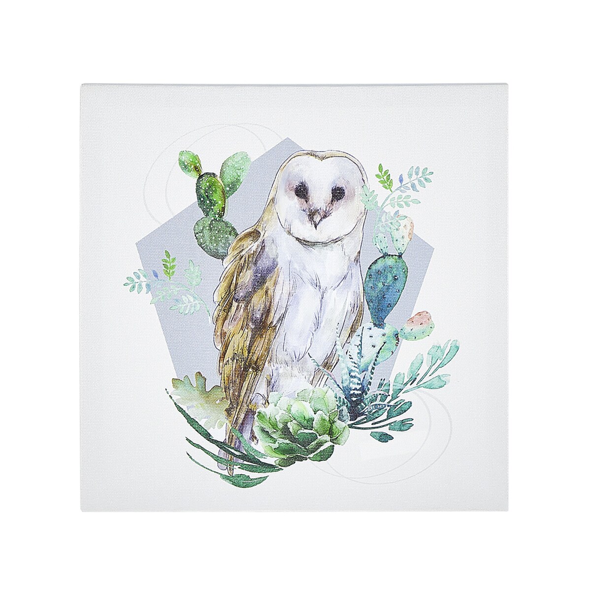 Zestaw 3 obrazów na płótnie zwierzęta 30 x 30 cm kolorowy MENAKA