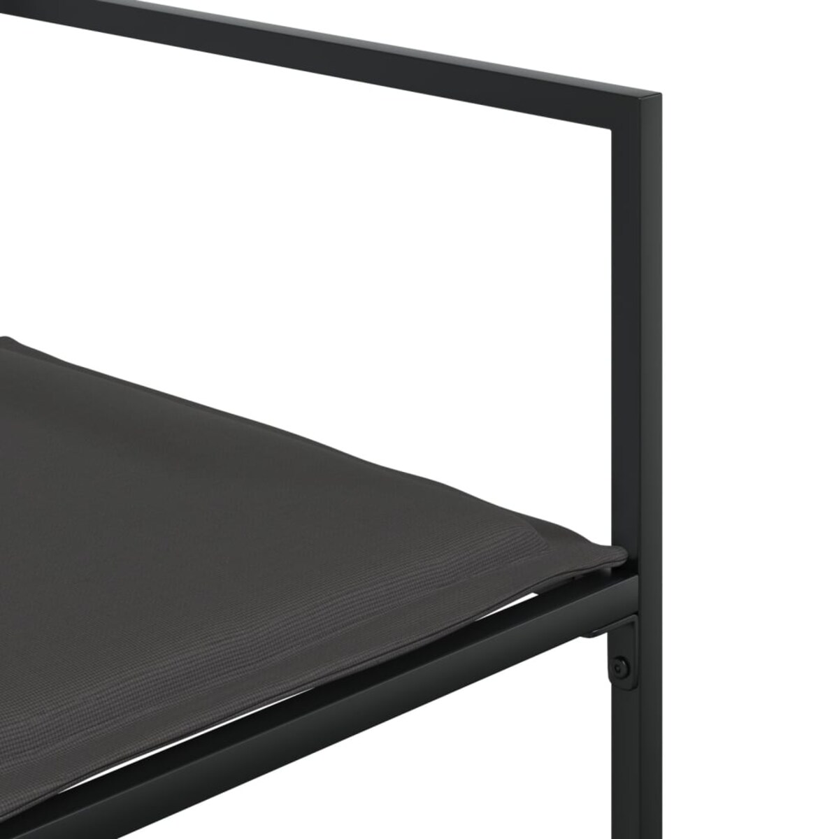 vidaXL 5-cz. zestaw mebli ogrodowych z poduszkami, czarny, textilene