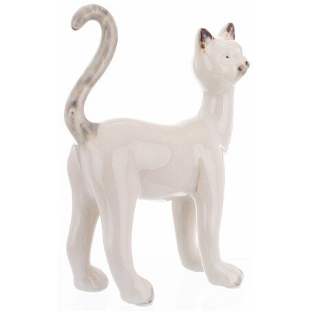 Dekoracja - ceramiczna figurka kota 16,5x12x5 cm KATTUNGE-2