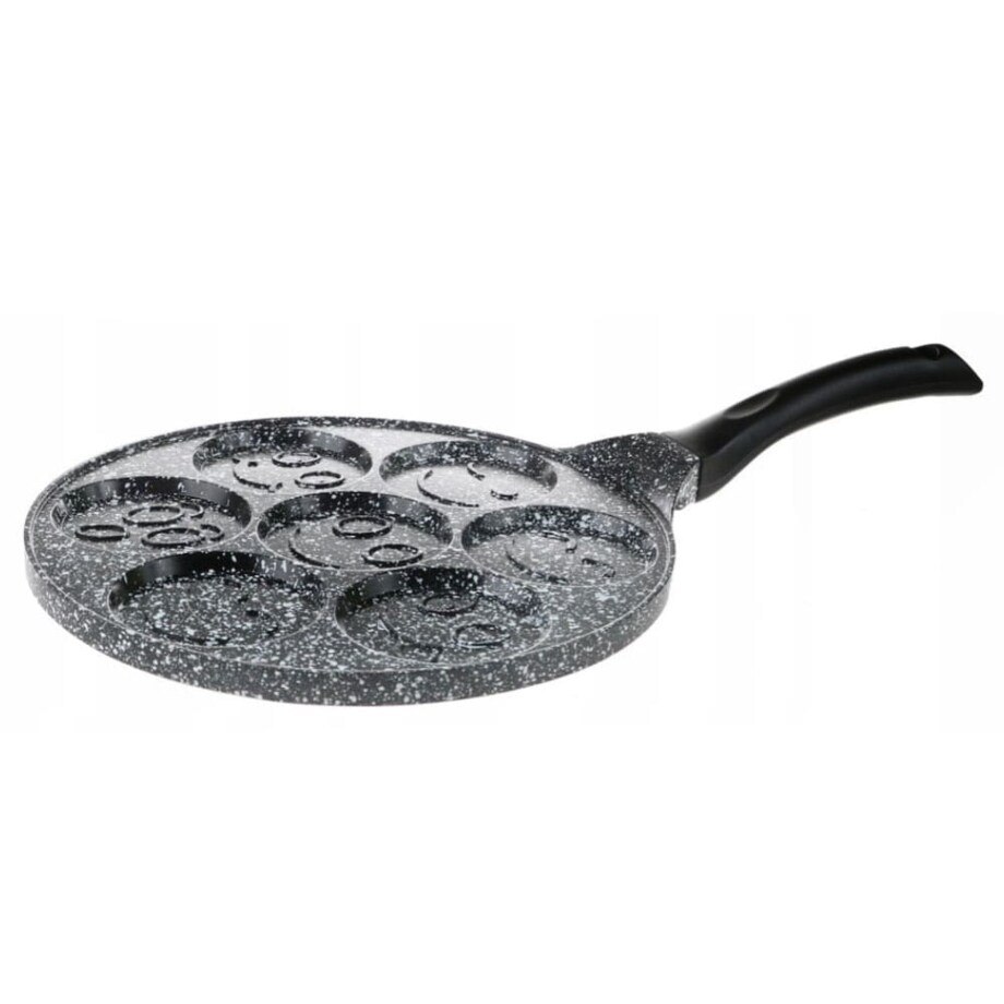 Patelnia do naleśników placków pancake buźki 26cm 7 smileys indukcja ZILNER
