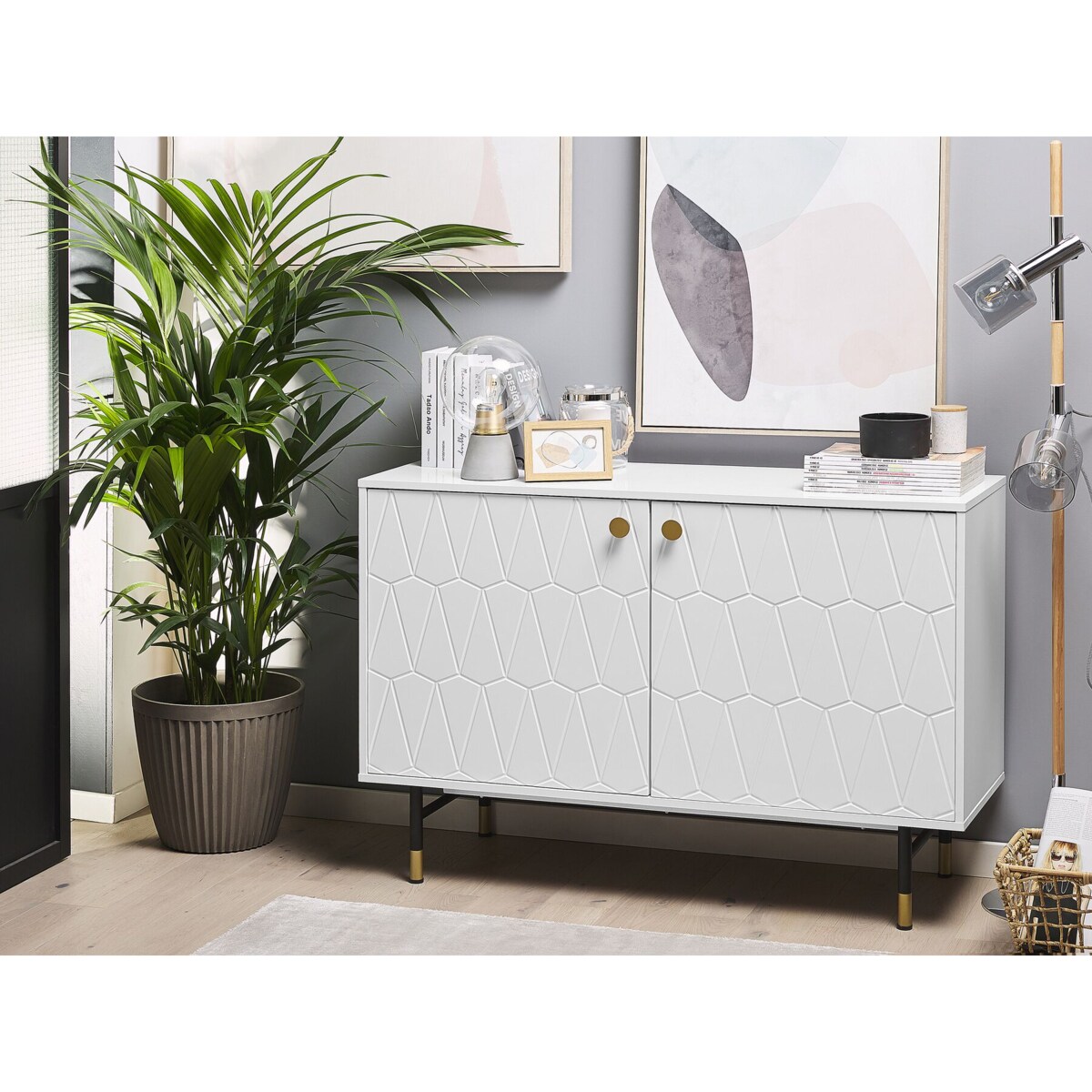 Szafka dwudrzwiowa biała ADANTE