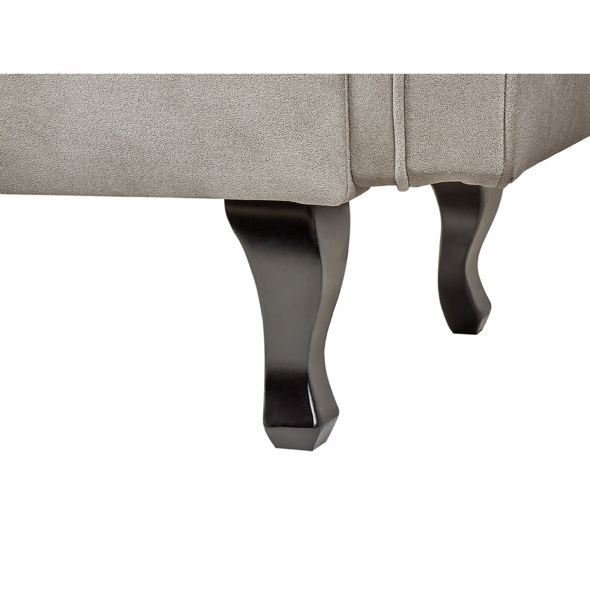 Szezlong welurowy prawostronny beżowoszary LATTES II