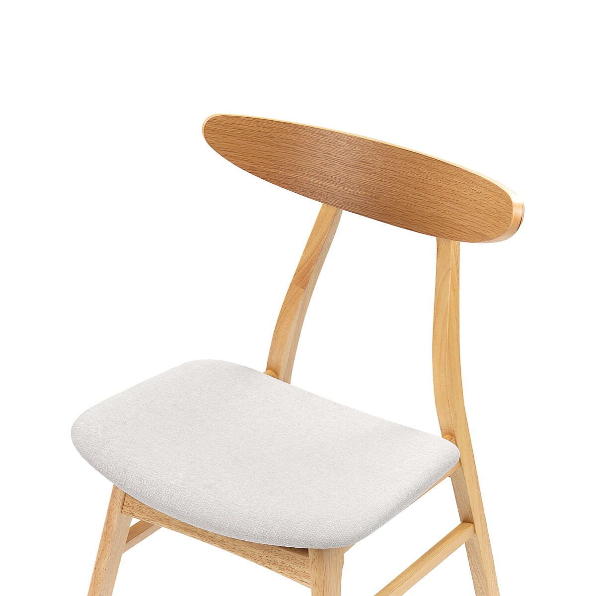 Zestaw 2 krzeseł do jadalni LYNN Drewno Jasnoszary