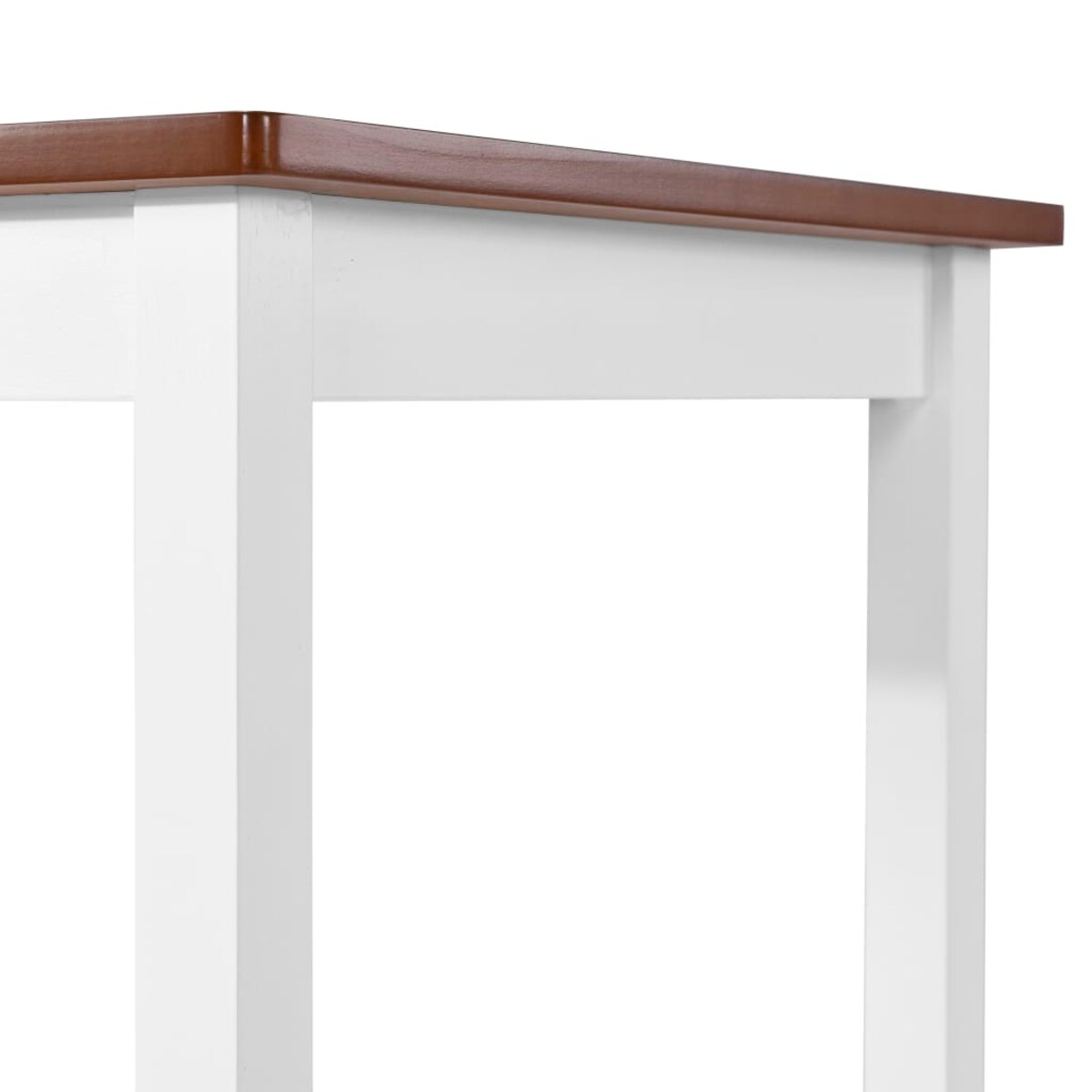 vidaXL Stolik barowy z drewna, 108 x 60 x 91 cm
