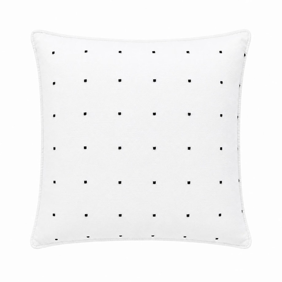 Komplet 2x Poszewka na poduszkę 40x40 Point Standard, w kropki, biała, Darymex