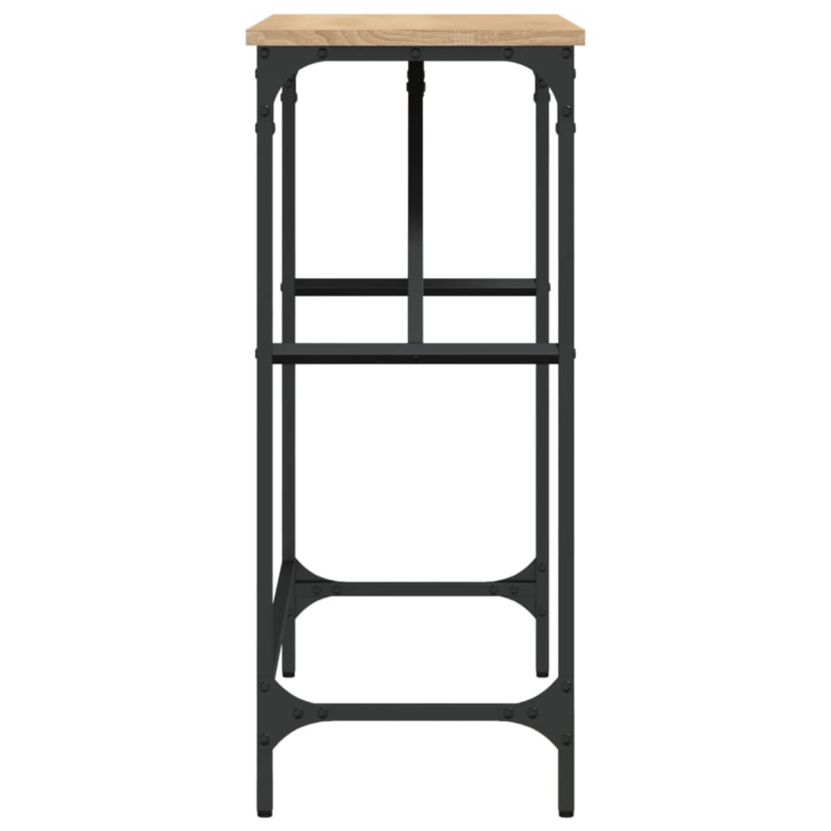 vidaXL Stolik konsolowy, dąb sonoma, 100x32x75 cm