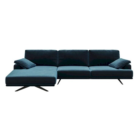 Sofa narożna Prado - ciemnogranatowa