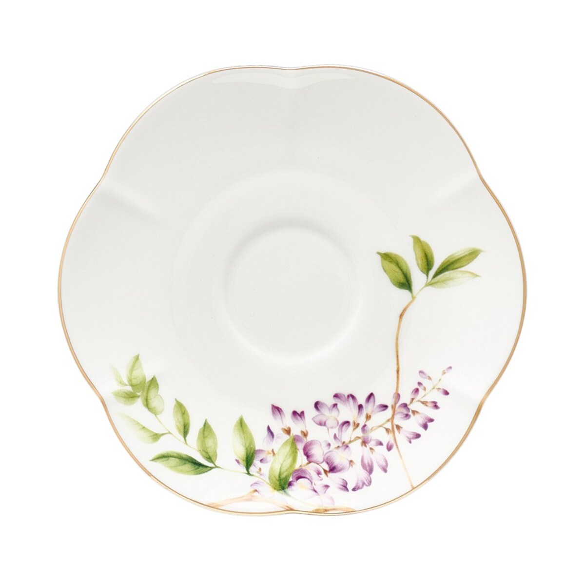 VILLA ITALIA Filiżanka do herbaty porcelanowa 200 ml ze spodkiem SENSUAL GARDEN