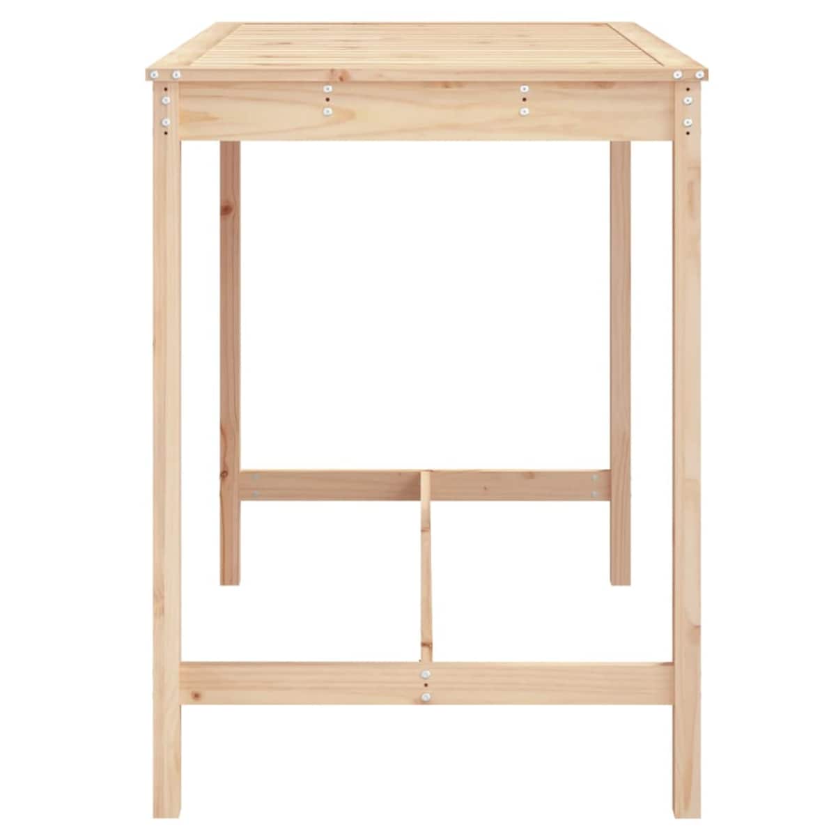 vidaXL Stolik ogrodowy, 121x82,5x110 cm, lite drewno sosnowe