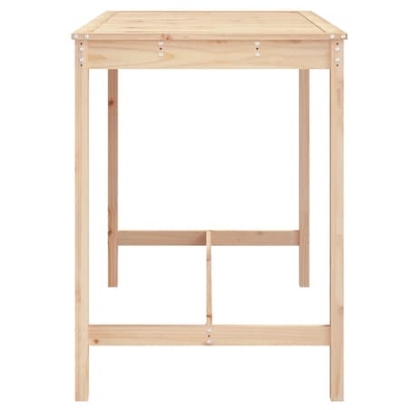 vidaXL Stolik ogrodowy, 121x82,5x110 cm, lite drewno sosnowe