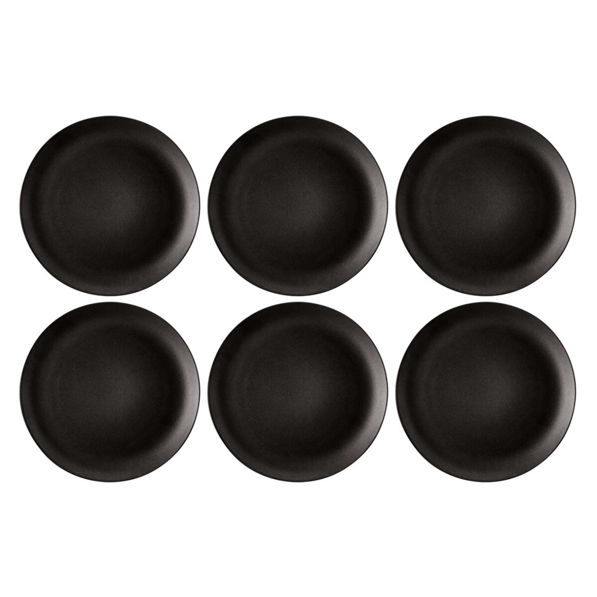 SELTMANN LIBERTY VELVET BLACK Zestaw 6 talerzy obiadowych 27.5 cm