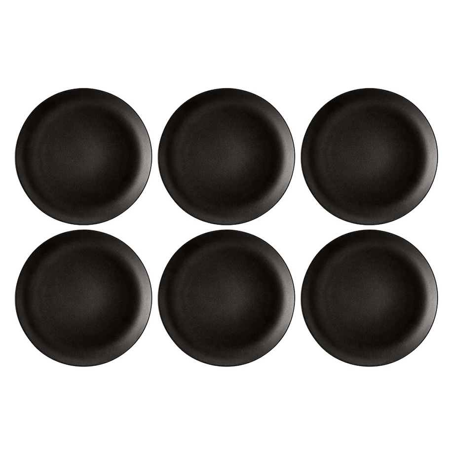 SELTMANN LIBERTY VELVET BLACK Zestaw 6 talerzy obiadowych 27.5 cm