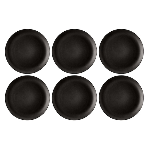 SELTMANN LIBERTY VELVET BLACK Zestaw 6 talerzy obiadowych 27.5 cm