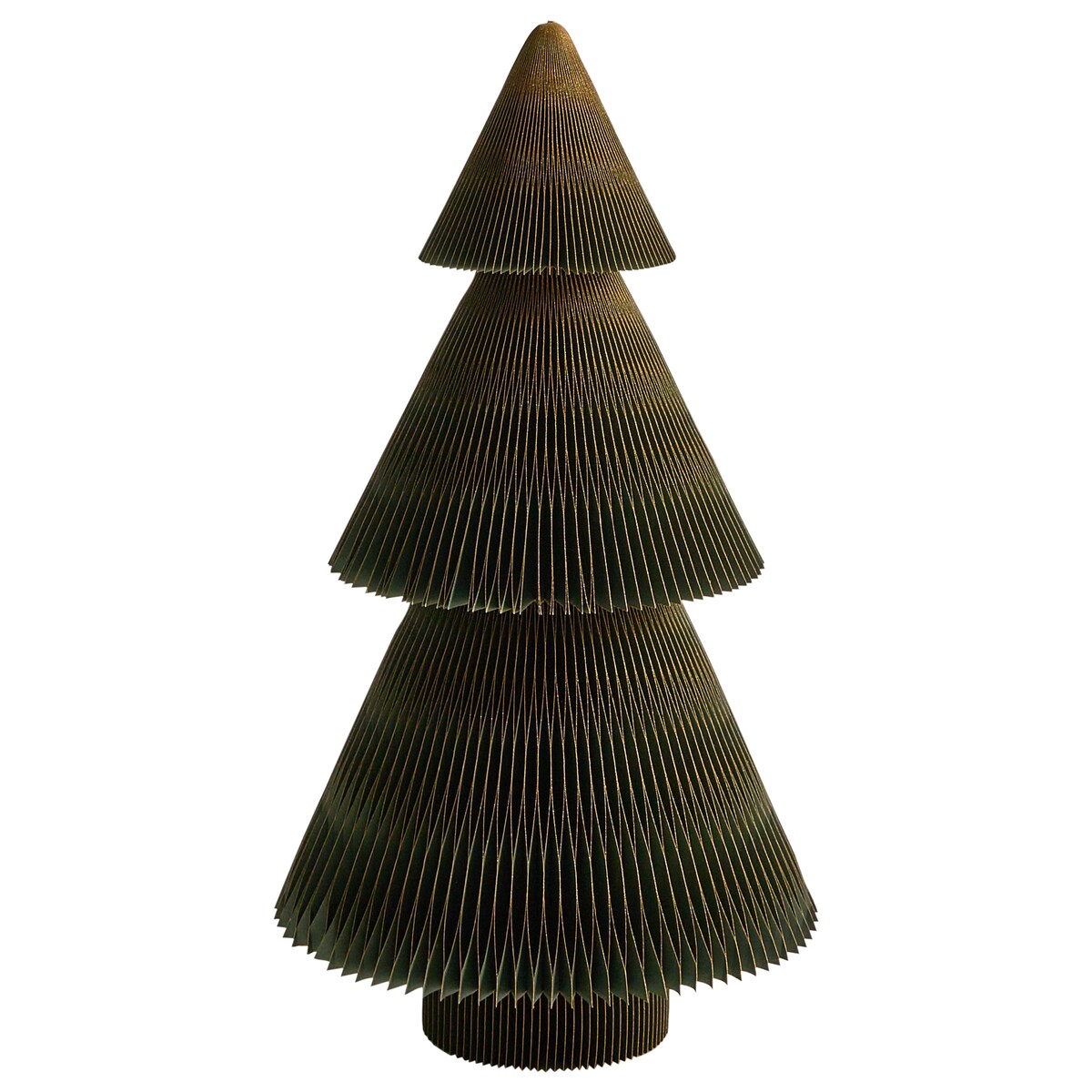 Zestaw 2 dekoracji świątecznych VEFSNA Choinka 90/122 cm Beżowy/ zielony
