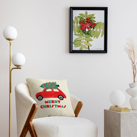 Poduszka świąteczna - Samochód Merry Christmas 45x45 cm