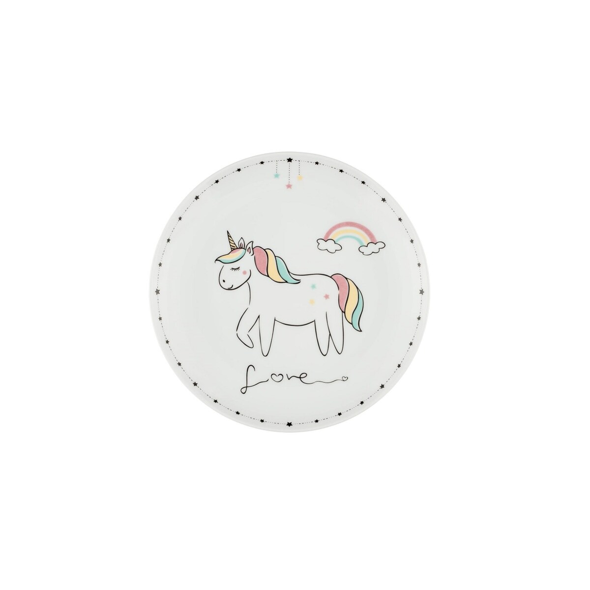 Zestaw dziecięcy dla 1 osoby 3 el. Jednorożec LU15 (1230)