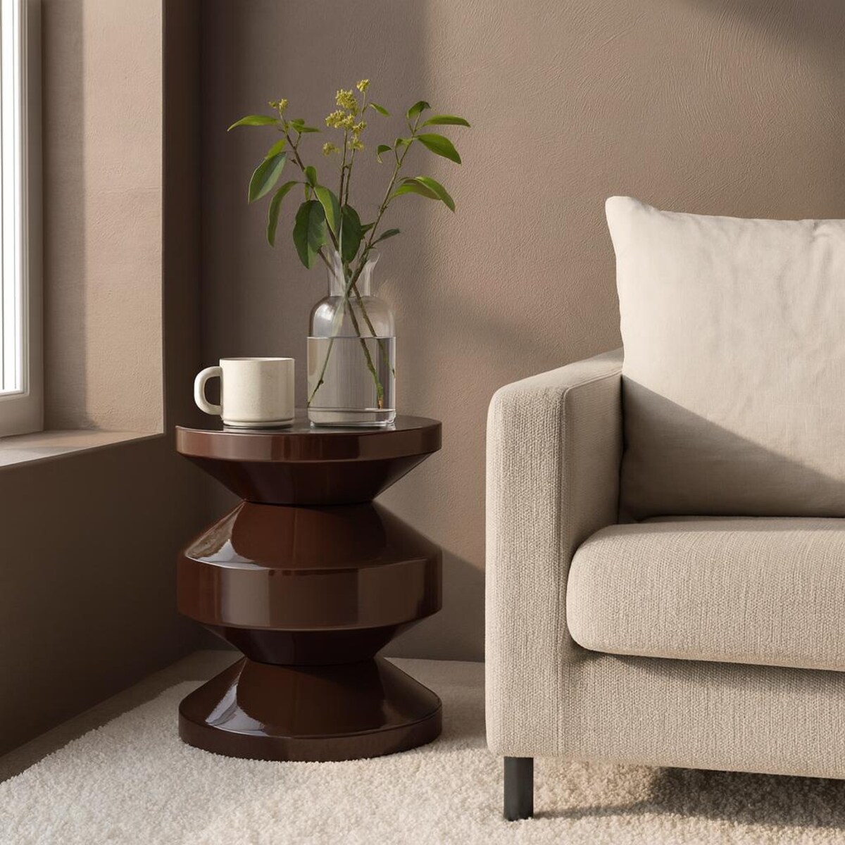 Metalowy stolik pomocniczy TAFEL, 31 cm