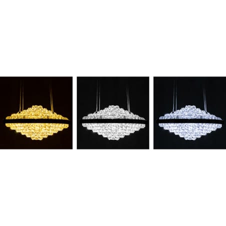 Kryształowa Lampa Sufitowa Żyrandol Glamour Led