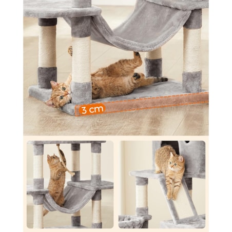 Drapak Dla Kota 60X50X206 Cm Jasny Szary