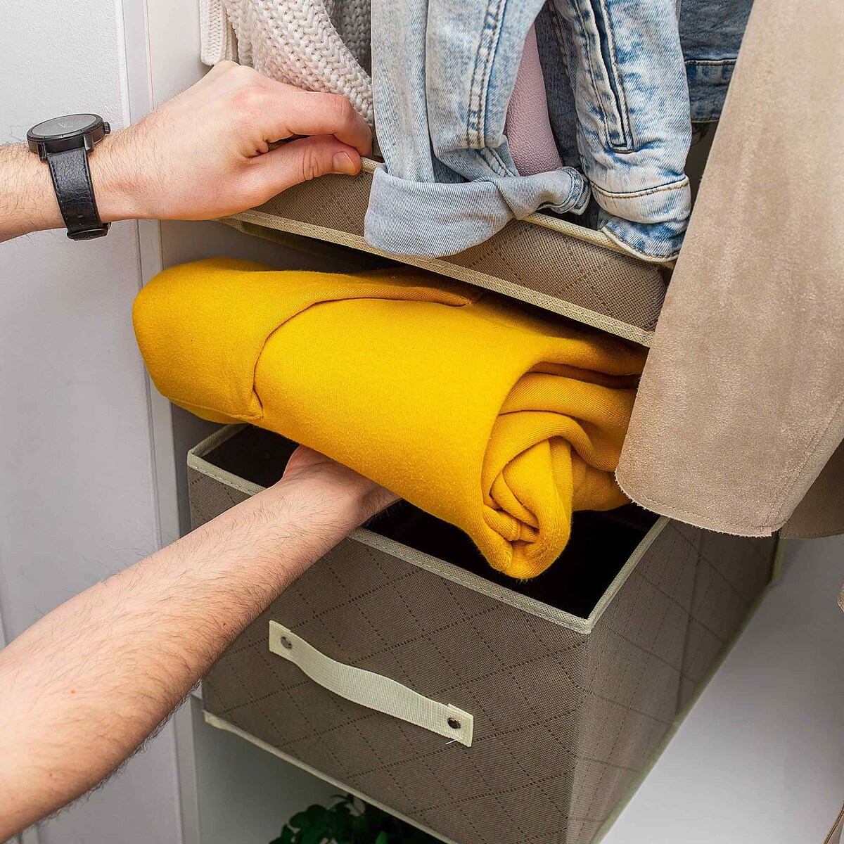 Organizer Do Szafy Na Ubrania Bieliznę Garderoby 30X40X25 Cmaaa