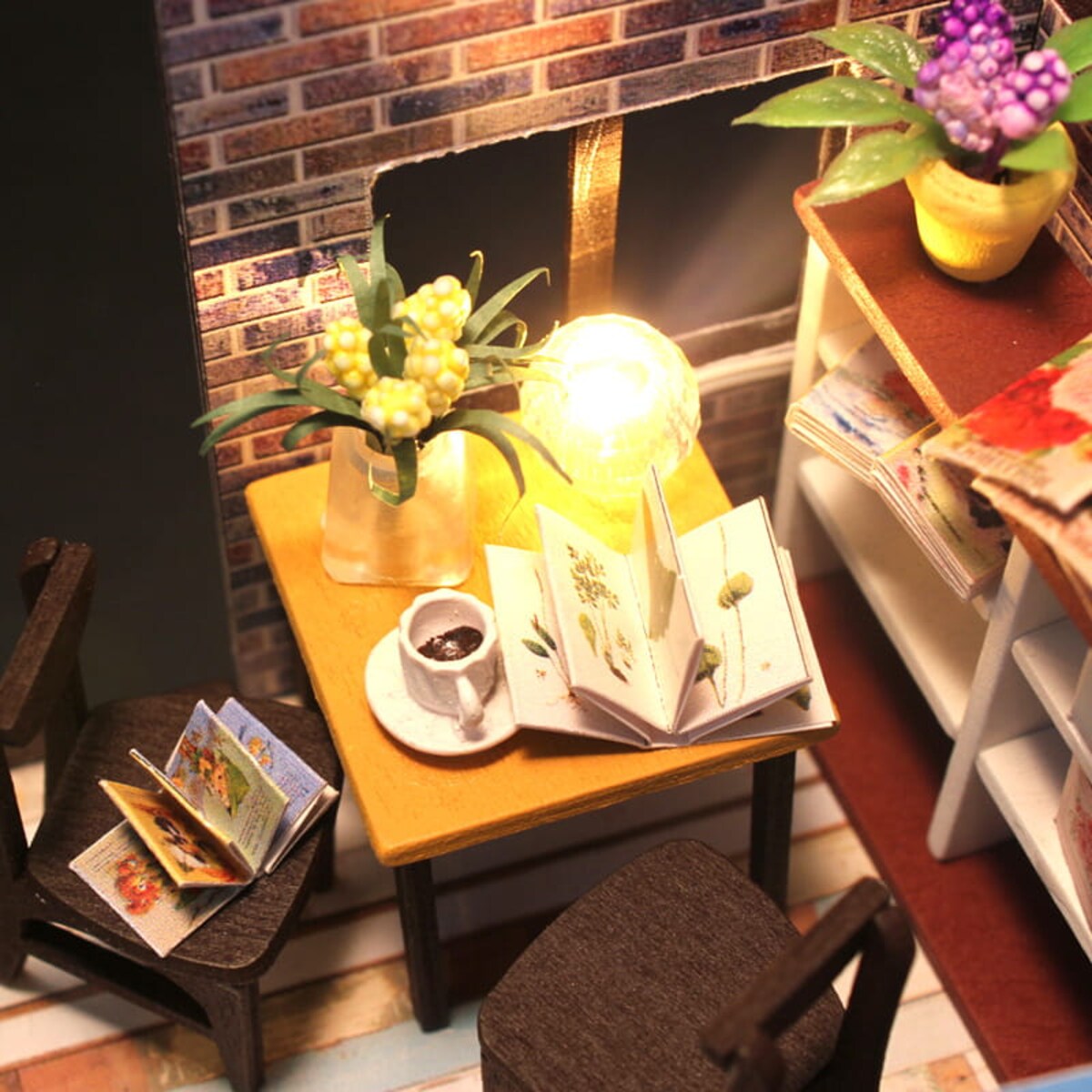 Miniaturowy domek - Kawa o poranku