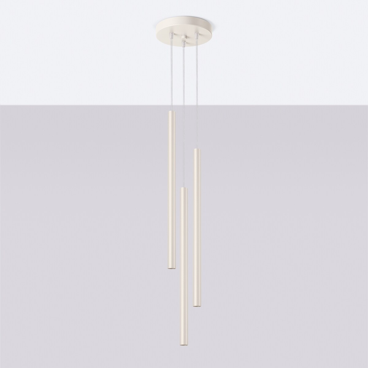 Lampa wisząca PASTELO 3P beżowa