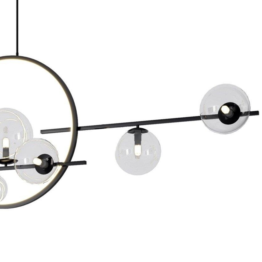 Designerski zwis listwa Orion MP0083-L145 Step LED 14W 3000K szklane kule czarny