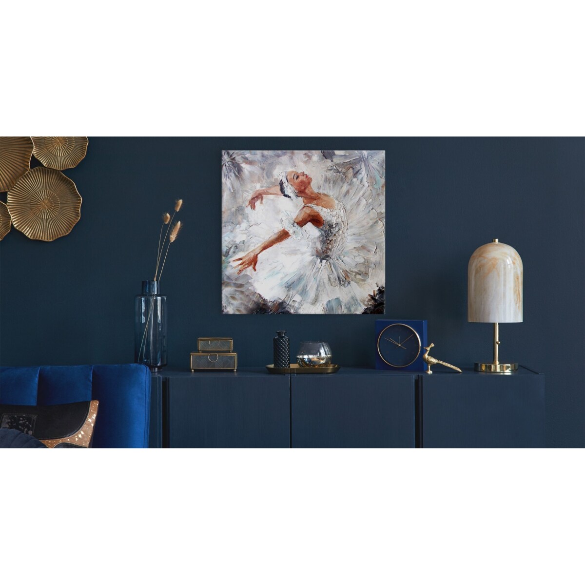 Obraz Na Płótnie BALERINA Balet Malarstwo 60x60cm