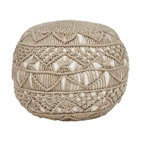 Puf AADHI Beżowy 50 cm 50 cm