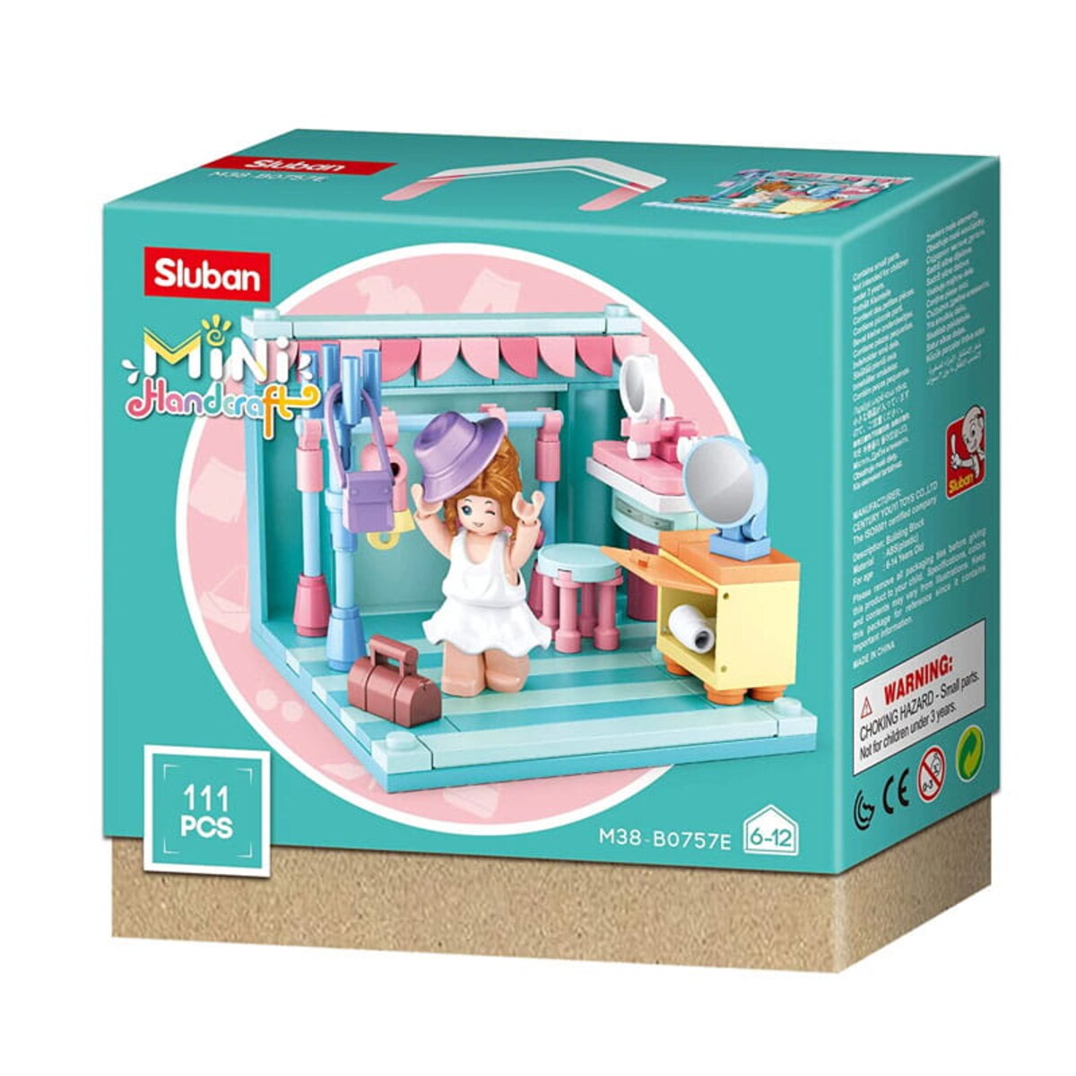 GARDEROBA - mini pokoik klocki - Sluban - 111 elementów