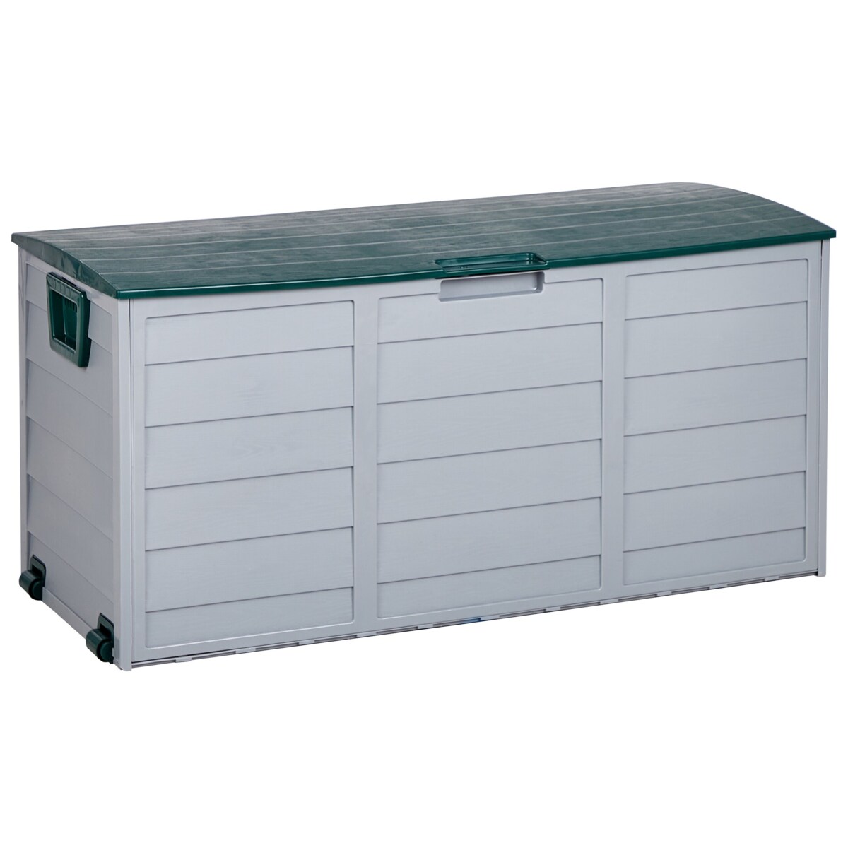 Skrzynia ogrodowa 112 x 50 cm szaro-zielona LOCARNO