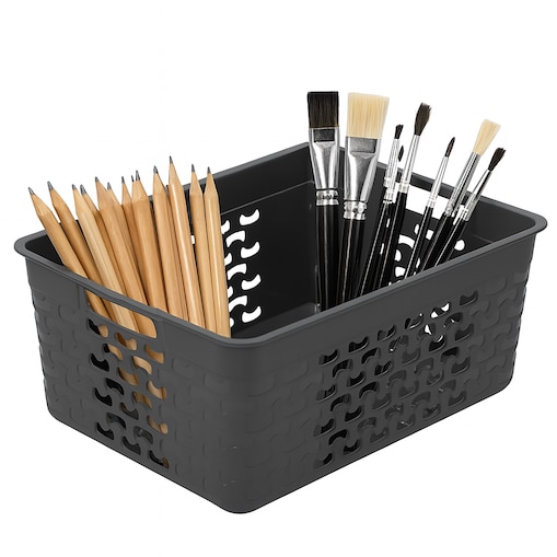 Koszyk Ażurowy Koszyczek Pudełko Organizer Szary