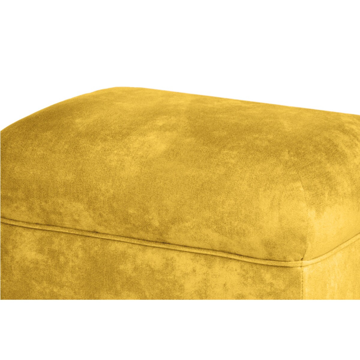 KONSIMO MILES Fotel + puf, kolor Żółty