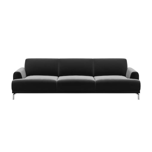 Sofa 3-osobowa Puzo - ciemnoszara