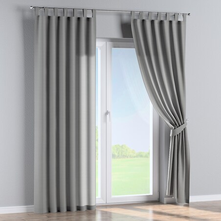 Zasłona na szelkach 1 szt. 130x245 szary