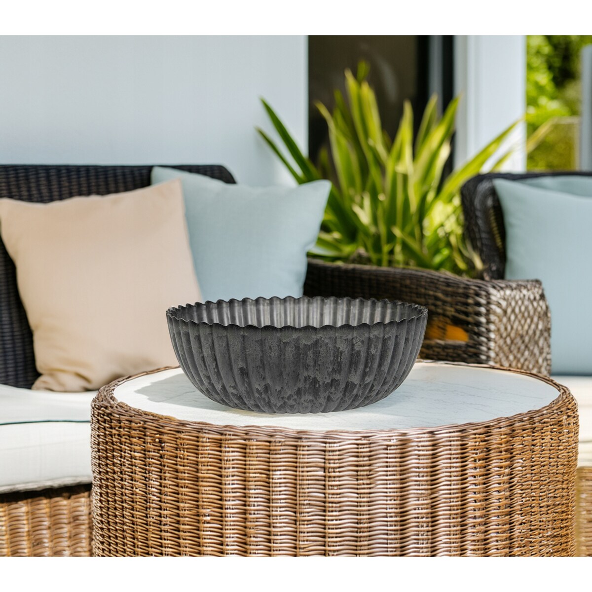 MISA MISKA PATERA NA OWOCE DEKORACJE 25cm DEKORACYJNA TWORZYWO DO OGRODU