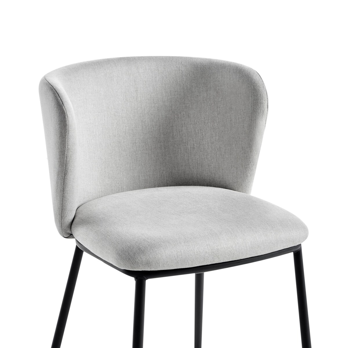 Zestaw 2 krzeseł do jadalni MINA Jasnoszary