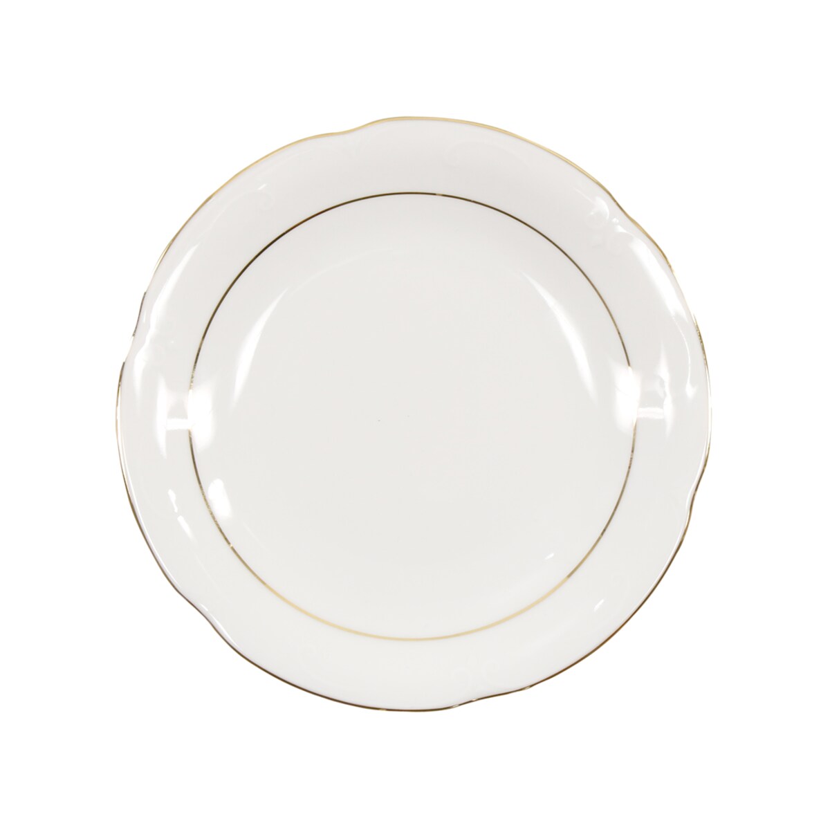 Talerz płytki 17 cm Kamelia Złota Linia B014