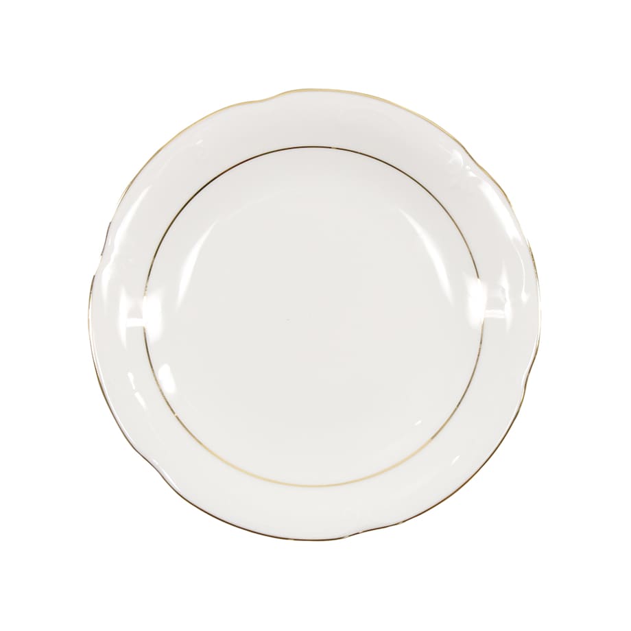 Talerz płytki 17 cm Kamelia Złota Linia B014