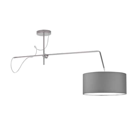 Lampa wisząca przegubowa sufitowa regulowana z abażurem walec MODERN