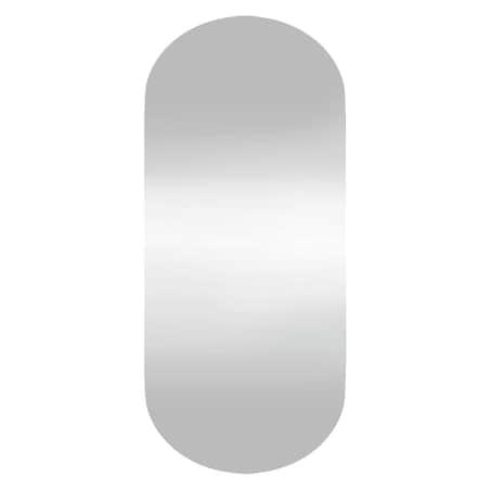 vidaXL Lustro ścienne, 30x70 cm, szklane, owalne