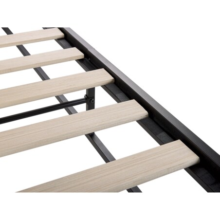 Łóżko metalowe 160 x 200 cm czarne VIRY